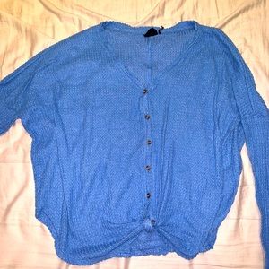 UO Out from Under Jojo Thermal Button-Front